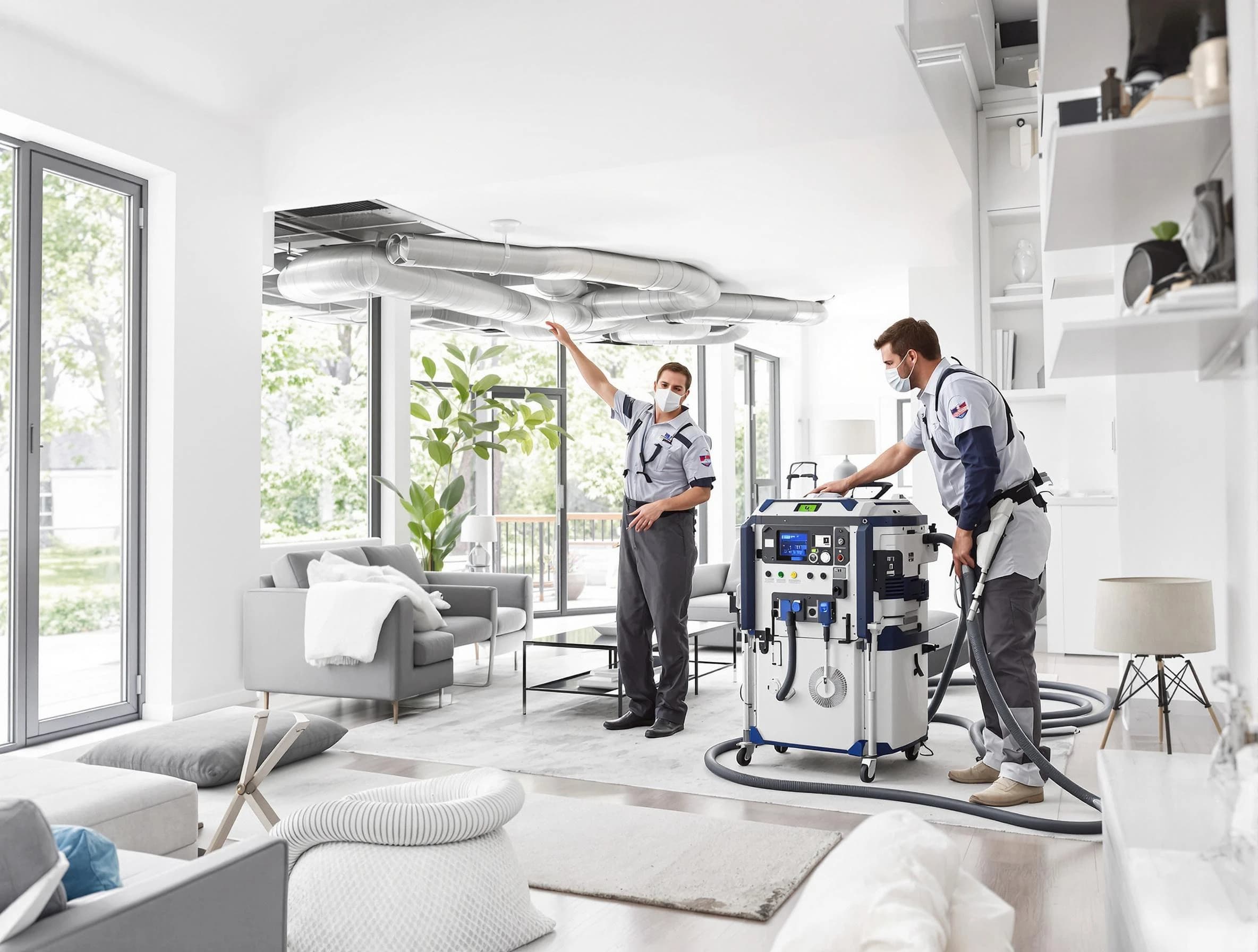 Hopewell Air Duct Cleaning professional conducting pure air duct cleaning with state-of-the-art equipment in Hopewell