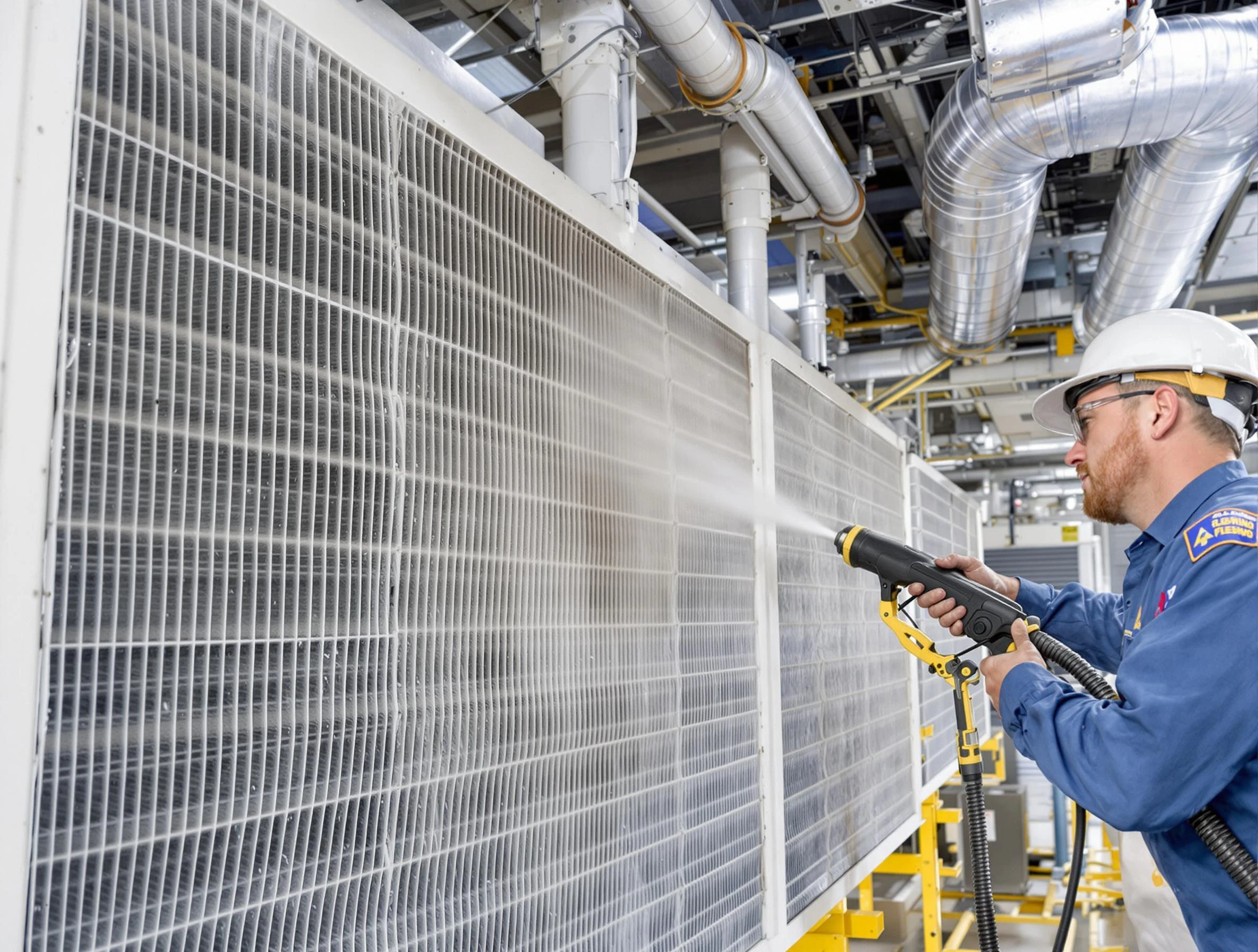 Professional commercial coil cleaning by Hopewell Air Duct Cleaning in Hopewell